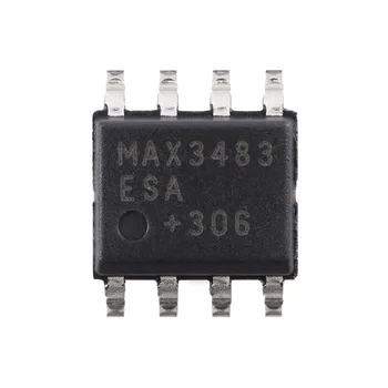 10 шт./лот MAX3483ESA + T SOP-8 Микросхема интерфейса MAX3483ESA RS-422/RS-485 с питанием 3,3 В, скорость нарастания 10 Мбит/с ограничена, True