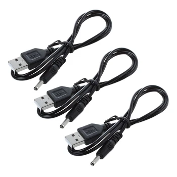 3 шт Черный USB-кабель 3,5 мм X 1,3 мм, шнур зарядного устройства, блок питания