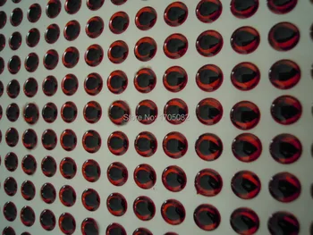500шт 5 мм Красная Слеза Падение Зрачка 3D Голографическая Рыболовная Приманка Глаза Для Завязывания Мух Джиги Ремесла