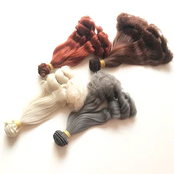 Avila 15 см, материал для кукольного парика с мини-локонами, материал для прямых волос, парик для кукол 1/3 1/4 1/6, Высокотемпературные аксессуары для кукол