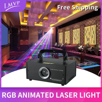 I.MVP 1 Вт 2 Вт RGB Полноцветная анимация Лазерный световой эффект для дискотеки DJ-вечеринки в ночном клубе KTV