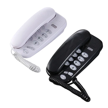 KXT-580 Мини-телефон с подсветкой для вызова Настенный стационарный телефон