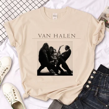 Van Halen top женская летняя футболка для девочек с забавным графическим рисунком