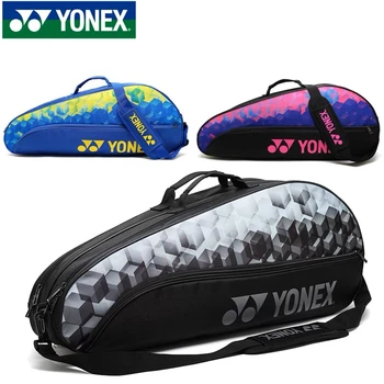 YONEX, новая большая сумка для бадминтона, портативная мужская и женская спортивная сумка для тенниса, высокое качество и долговечность