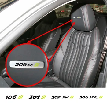 Автомобильная Металлическая Эмблема Наклейка на сиденье Auto anti-kick pad коврик для пола Значок для Peugeot PSE 208 308 301 408 508 2008 3008 4008 408 5008 307