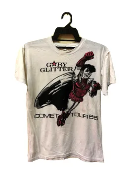ВИНТАЖНАЯ футболка 80-х с концертом GARY GLITTER GLAM ROCK TOUR, Боуи Болан, Алекс ХАРВИ