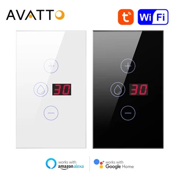 Выключатель бойлера AVATTO Israel, стандартный выключатель водонагревателя Tuya Smart, управление приложением Smart Life, работа для Alexa Google home