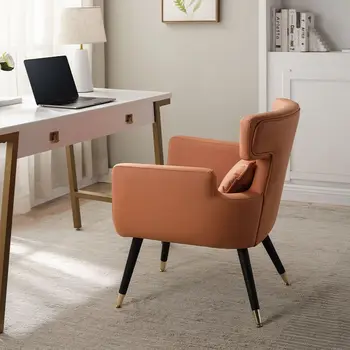 Высококлассное Оранжевое Компьютерное кресло, легкая Роскошная спинка односпального дивана для отдыха, Кабинет, Офисный диван, кресло для макияжа, Мебель для гостиной