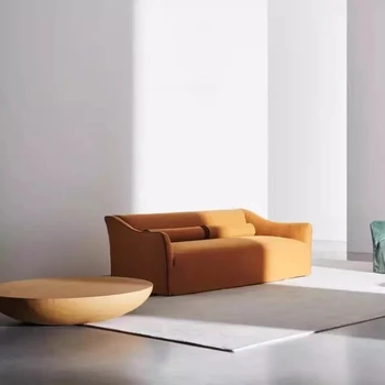 Диван для гостиной в итальянском стиле, съемный и моющийся тканевый диван, диван для трех человек