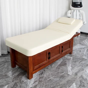 Косметическая кровать из массива дерева с отверстием массажная кровать кровать для физиотерапии кровать для красоты и тела oak push