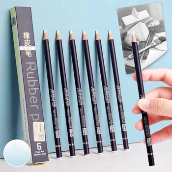 Маркер в форме карандаша, ластик для рисования, Высокоточные карандашные ластики, художественные поделки, школьные канцелярские принадлежности.