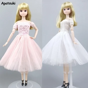 Модное платье, кукольная одежда для куклы Барби, наряды для вечеринок, короткие платья для кукольного домика Барби, аксессуары для кукол 1/6, детские игрушки