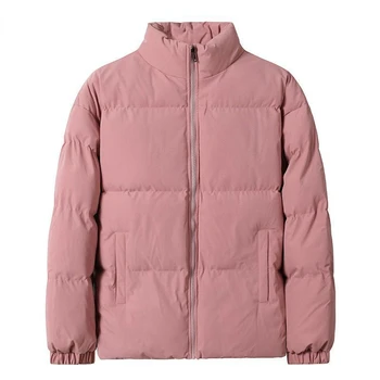 Мужская однотонная теплая куртка-пуховик Harajuku 2023, парка, мужская Японская уличная зимняя куртка, мужское Корейское модное пальто Bubble Coat F16