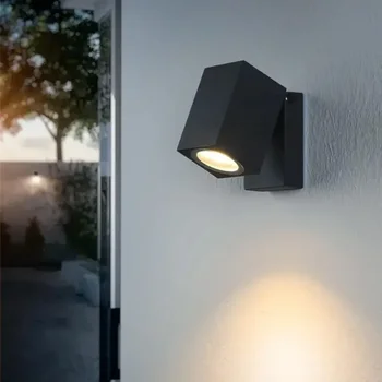Наружный настенный светильник мощностью 5 Вт, светодиодные фонари IP65, освещение для внутреннего водонепроницаемого освещения, декоративный забор, палуба или патио, декор сада