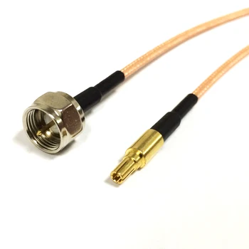 Новый разъем F к штекеру CRC9, прямой кабельный адаптер RG316 15 см, 6 