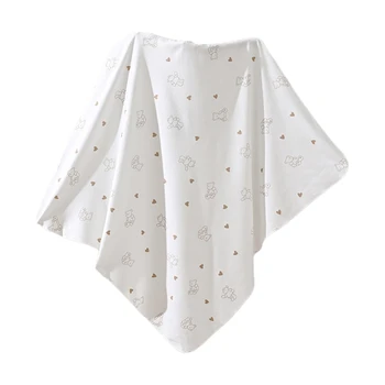 Одеяло для новорожденных, одеяло с капюшоном, детское одеяло, спальный мешок с принтом, спальный мешок для младенцев 0-12 м, удобное для кожи пеленальное одеяло