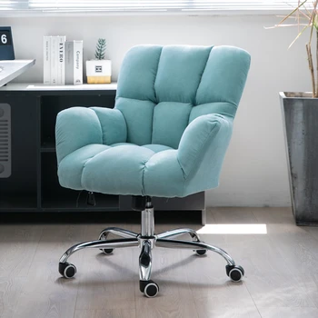 Офисное кресло Nordic, Вращающееся кресло с одним подъемником, Мебель для дома, Современный удобный Тканевый диван для отдыха, Компьютерное кресло на колесиках