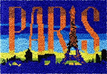 Парижская башня Защелка Крючок Наборы ковров DIY Наборы пряжи для вязания крючком Наборы ковров Вышивка Рукоделие гобеленовые наборы сумка Для детей и взрослых Украшение дома