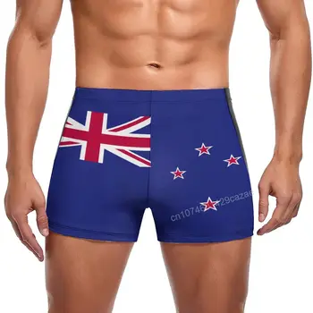 Плавки С Флагом Новой Зеландии, Быстросохнущие Шорты для мужчин, Пляжные шорты для плавания, Летний Подарок