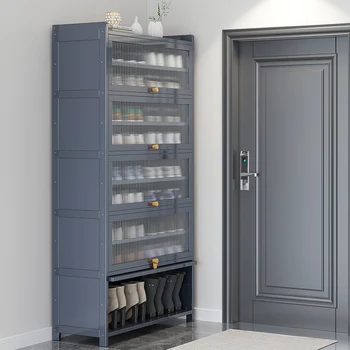 Полка для обуви Home Doorway Cabinet 2023 Новая популярная многослойная перегородка, простой пылезащитный артефакт для хранения, экономящий пространство.