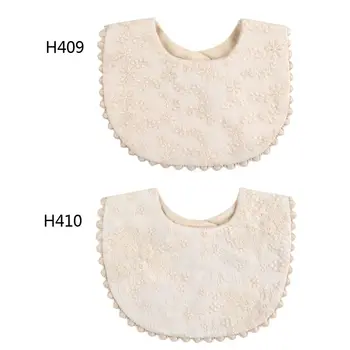 Полотенце для новорожденных с вышивкой от слюны, ткань для отрыжки при кормлении малыша, хлопчатобумажный нагрудник, шарф G99C