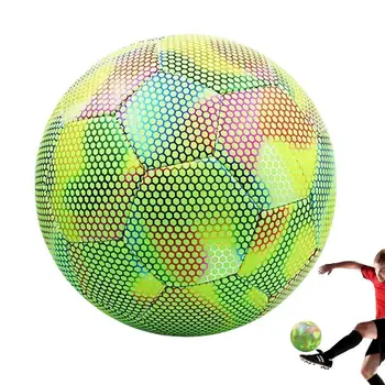 Размер 5 В темном футболе Светящиеся футбольные мячи Ночные светоотражающие футбольные мячи Игрушки с подсветкой на открытом воздухе Подарки для мальчиков и детей