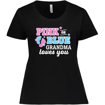 Стильная розовая или голубая женская футболка большого размера 