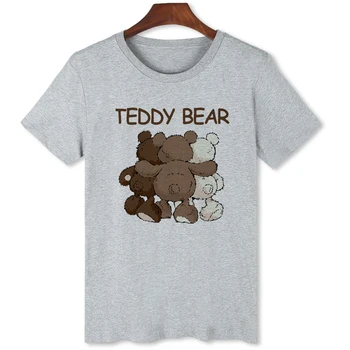Футболка Teddy Bear Friend, оригинальные брендовые летние топы, повседневная одежда, футболка оверсайз для мужчин B157