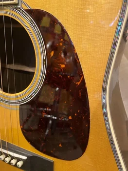 бесплатная доставка AAAAA полностью массивная акустическая гитара с корпусом dreadnought акустическая гитара ручной работы из материалов, поставляемых со всего мира