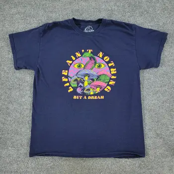 рубашка с газировкой на 12 унций, мужская футболка с рисунком змеи с большими голубыми грибами и глазами, футболка с коротким рукавом и длинными рукавами